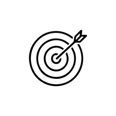 Target outline icon vector