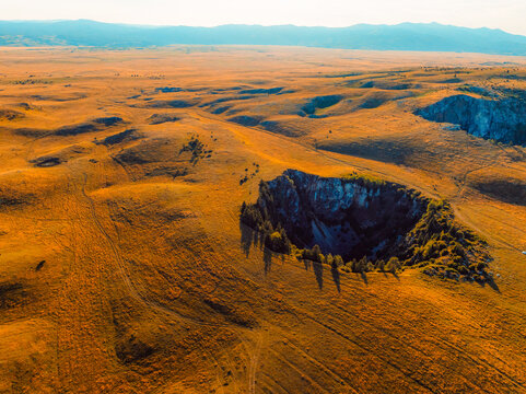 Group of collapse sinkholes on the Kupres Polje (Kupre&scaron;ko polje) within Dinaric karst of western Bosnia and Herzegovina known as Japage.