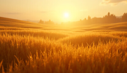 Wind Moving Through Wheat Field
