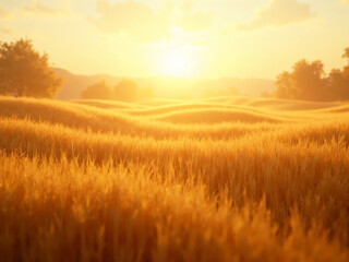 Wind Moving Through Wheat Field