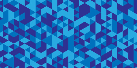 Abstract vector element modern diamond triangle mosaic paper green and blue mosaic creative low polygon web brochure layer space texture background.	