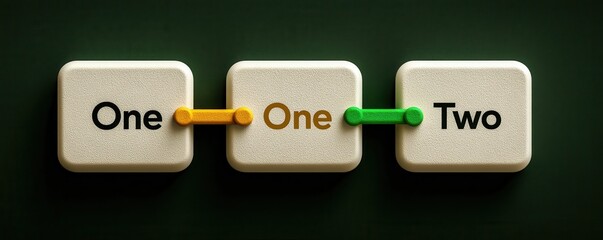 Illustration of conceptual connections between numerical values in text boxes