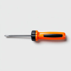 Flathead screwdriver plastic handle orange tool hardware workshop essential for repair tasks