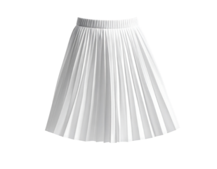 軽やかに揺れるプリーツスカート｜背景なし・透過PNG・コピースペース