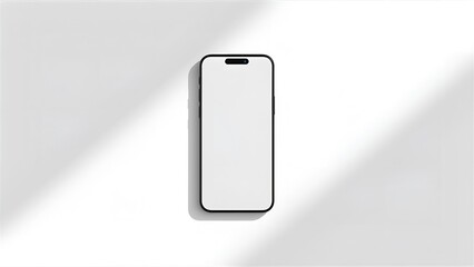 a photorealistic mockup of a smartphone, centered on a clean white background.