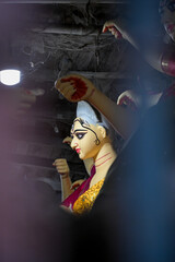 Closeup picture of divine grace goddess Druga 