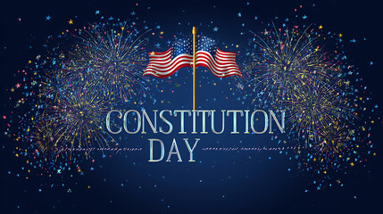 Fototapeta premium Happy Constitution Day ai genrative