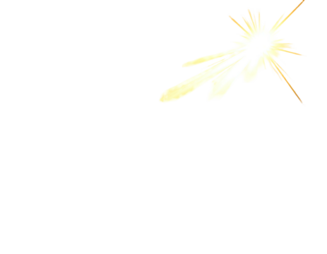 Bright radiant burst of light with streaks against a dark background