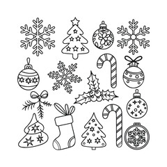 
Childrens black and white coloring pages for children for christmas and new ye