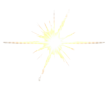 Bright radiant starburst with glowing yellow and white light emanates outward