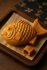 taiyaki japanese fish shaped cake traditional dessert