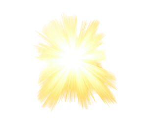 Radiant burst of golden light with sharp, jagged edges against black