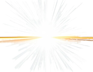 Obraz premium Bright starburst explosion with glowing golden horizontal line