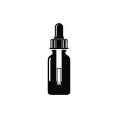 A minimalist illustration of a dropper bottle, commonly used for dispensing liquids in controlled amounts