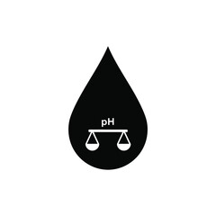 Illustration of a pH balance drop, depicting the concept of acidity and alkalinity in a simple and clear manner