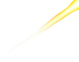 Bright yellow light beam streaking diagonally across a black background