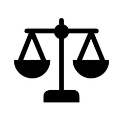 Scales of justice representing law and fairness