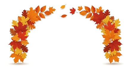 Autumn Archway A Vibrant Display of Fall Foliage