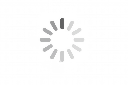 Spinning loading icon representing data buffering, software installing, web page loading, or system processing. Transparent background