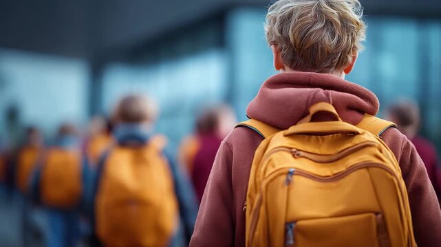 A young Student: Captures the spirit of youth as he embarks on his daily journey, symbolizing education and a commitment to personal growth. A dynamic visual representation of aspiration and learning.