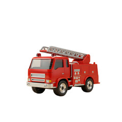 3D Render Fire Truck Transparent