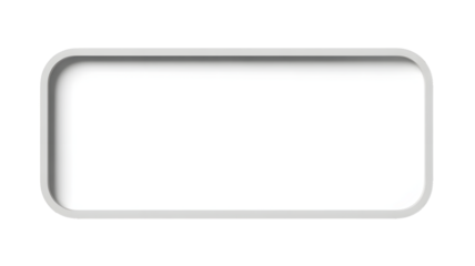 Modern white screen mockup with rounded edges for product display or user interface, perfect for web design and clean presentations, versatile and elegant