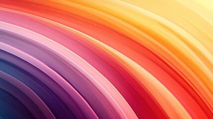 Naklejka premium Vibrant Rainbow Swirl Abstract Background with Warm Colors.