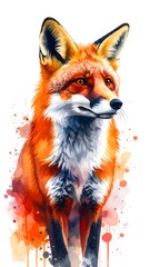 Obraz premium Vivid fox portrait