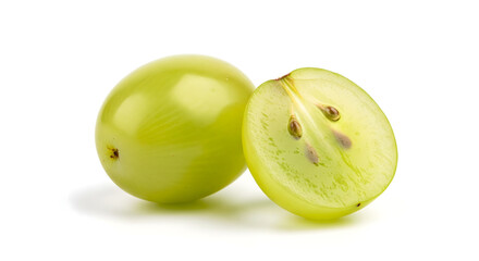 Obraz premium Fresh Grapes Bunch Isolated on White Background