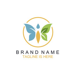 Logo Butterfly Design and Branding Elements