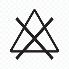 No bleaching icon illustration isolated vector sign symbol.