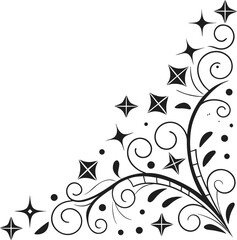 Pine tree forest silhouette within a modern geometric triangle shape.