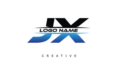 JX Creative Dynamic Logo Design Modern Company Branding Design Creative Monogram Latter Mark.