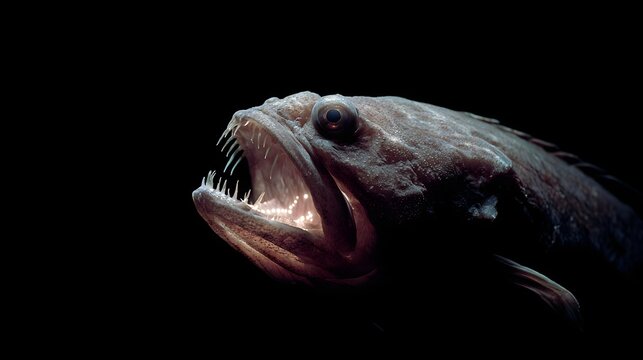 Cinematic Fangtooth Fish Portrait