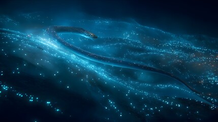 Cinematic Giant Oarfish Scene