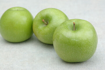 green apples on a plate