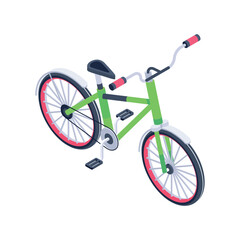 Green Cycle Vector icon which can easily modify or edit