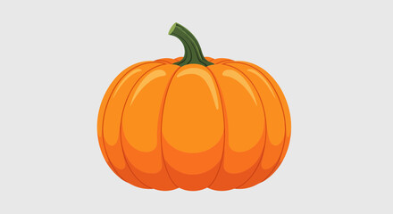 Vibrant Pumpkin Vector Isolated On Neutral Background For Designs