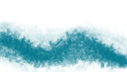 Abstract teal brush stroke for modern designs, artistic backgrounds, or creative projects