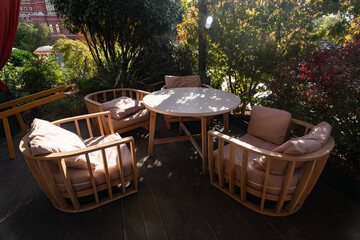 Cozy Outdoor Patio with Comfortable Seating