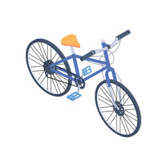 Blue City Cycle Vector icon which can easily modify or edit