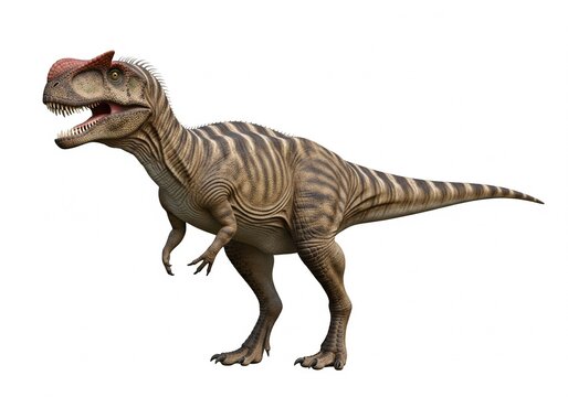 Monolophosaurus  white background