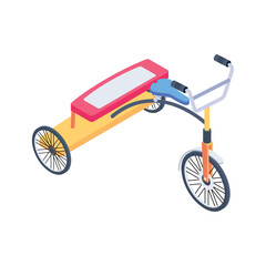  Baby Tricycle Vector icon which can easily modify or edit