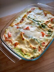 salmon and spinach lasagna