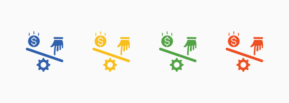 Leverage Icon Set Color Multiple Style Collection