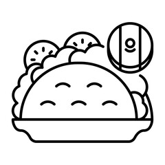 This Tacos icon is suitable for Mexico Country, etc.