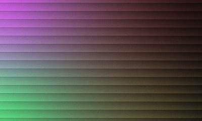 Fototapeta premium Striped Pastel Gradient: Modern Horizontal Texture, An abstract background composed of horizontal bands of color, seamlessly transitioning from bright magenta and purple on the left to mint green