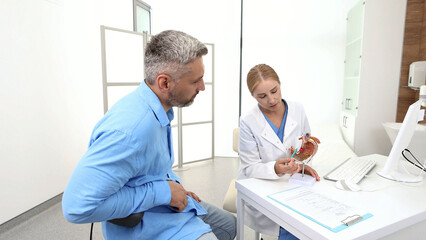 Gastroenterology. Gastroenterologist consultation, treatment of stomach diseases and ulcers