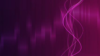 Futuristic Purple Vertical DNA Molecule Geometric Network Minimal Background.
