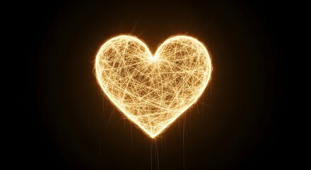 heart made of light